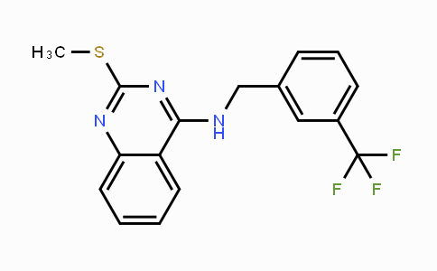 CAS No. 866137-98-6, 2-(Methylsulfanyl)-N-[3-(trifluoromethyl)benzyl]-4-quinazolinamine