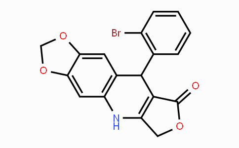 CAS No. 866138-52-5, 9-(2-Bromophenyl)-6,9-dihydro[1,3]dioxolo[4,5-g]furo[3,4-b]quinolin-8(5H)-one