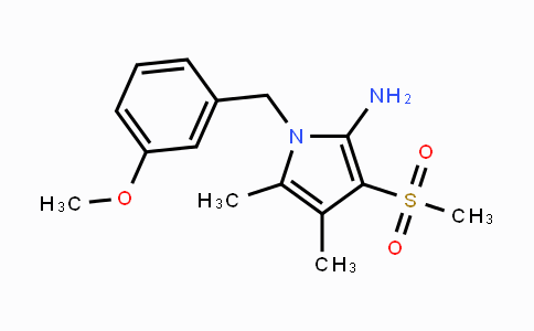 CAS No. 866142-44-1, 1-(3-Methoxybenzyl)-4,5-dimethyl-3-(methylsulfonyl)-1H-pyrrol-2-amine
