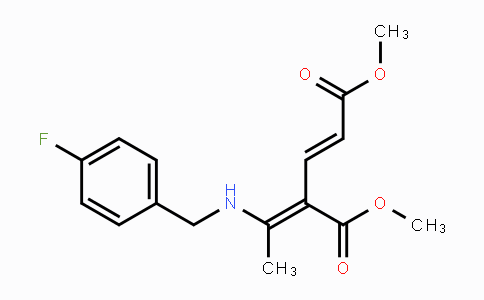 866142-54-3 | Dimethyl 4-{1-[(4-fluorobenzyl)amino]ethylidene}-2-pentenedioate