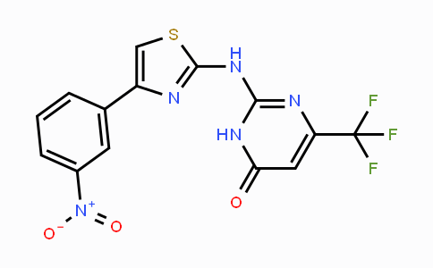 CAS No. 866142-60-1, 2-{[4-(3-Nitrophenyl)-1,3-thiazol-2-yl]amino}-6-(trifluoromethyl)-4(3H)-pyrimidinone