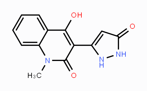 CAS No. 166520-35-0, 4-Hydroxy-1-methyl-3-(5-oxo-2,5-dihydro-1H-pyrazol-3-yl)-2(1H)-quinolinone
