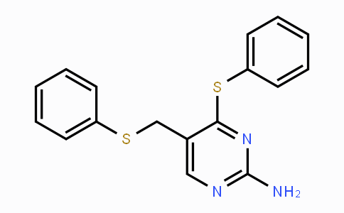 CAS No. 338975-32-9, 4-(Phenylsulfanyl)-5-[(phenylsulfanyl)methyl]-2-pyrimidinamine
