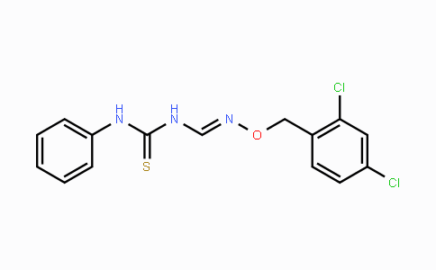 CAS No. 338976-92-4, N-({[(2,4-Dichlorobenzyl)oxy]imino}methyl)-N'-phenylthiourea