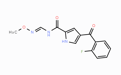 CAS No. 338977-17-6, 4-(2-Fluorobenzoyl)-N-[(methoxyimino)methyl]-1H-pyrrole-2-carboxamide