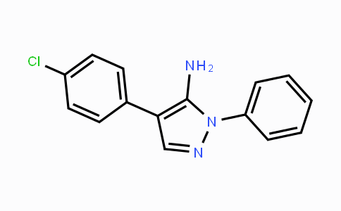 CAS No. 261761-14-2, 4-(4-Chlorophenyl)-1-phenyl-1H-pyrazol-5-ylamine
