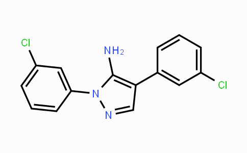 CAS No. 324008-94-8, 1,4-Bis(3-chlorophenyl)-1H-pyrazol-5-amine