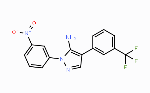 CAS No. 324008-96-0, 1-(3-Nitrophenyl)-4-[3-(trifluoromethyl)phenyl]-1H-pyrazol-5-amine