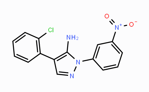 CAS No. 400088-60-0, 4-(2-Chlorophenyl)-1-(3-nitrophenyl)-1H-pyrazol-5-amine
