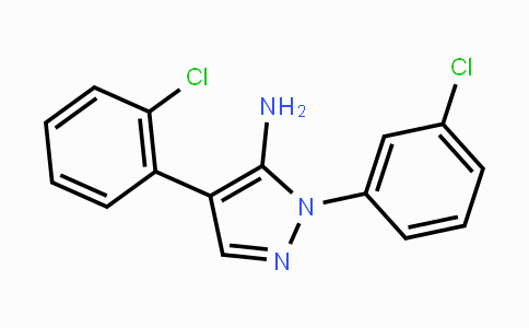 CAS No. 400088-61-1, 4-(2-Chlorophenyl)-1-(3-chlorophenyl)-1H-pyrazol-5-amine