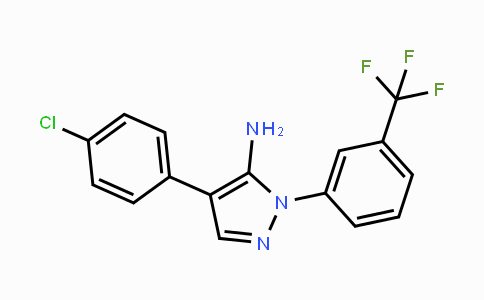 CAS No. 324008-99-3, 4-(4-Chlorophenyl)-1-[3-(trifluoromethyl)phenyl]-1H-pyrazol-5-amine