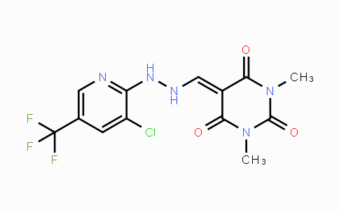 CAS No. 338978-25-9, 5-({2-[3-Chloro-5-(trifluoromethyl)-2-pyridinyl]hydrazino}methylene)-1,3-dimethyl-2,4,6(1H,3H,5H)-pyrimidinetrione