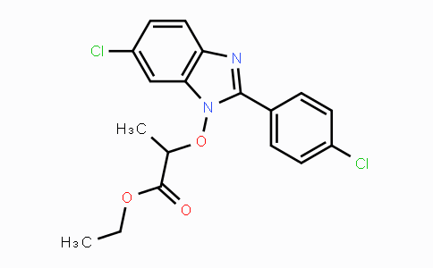 CAS No. 338978-88-4, Ethyl 2-{[6-chloro-2-(4-chlorophenyl)-1H-1,3-benzimidazol-1-yl]oxy}propanoate