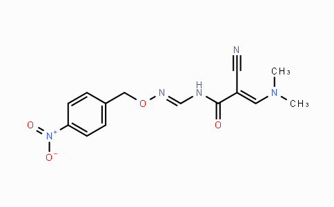 CAS No. 339103-83-2, 2-Cyano-3-(dimethylamino)-N-({[(4-nitrobenzyl)oxy]imino}methyl)acrylamide