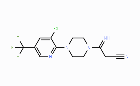 CAS No. 339103-92-3, 3-{4-[3-Chloro-5-(trifluoromethyl)-2-pyridinyl]piperazino}-3-iminopropanenitrile