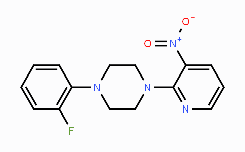 CAS No. 400088-84-8, 1-(2-Fluorophenyl)-4-(3-nitro-2-pyridinyl)piperazine