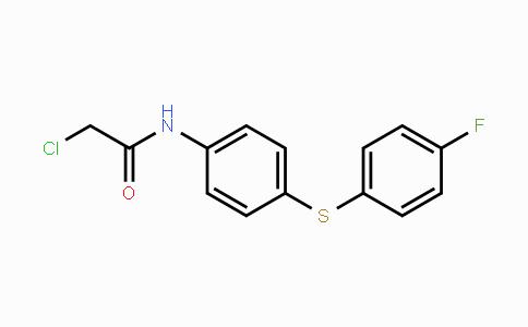 CAS No. 38007-79-3, 2-Chloro-N-{4-[(4-fluorophenyl)sulfanyl]phenyl}acetamide