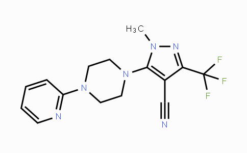CAS No. 324009-11-2, 1-Methyl-5-[4-(2-pyridinyl)piperazino]-3-(trifluoromethyl)-1H-pyrazole-4-carbonitrile