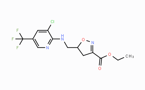 CAS No. 339105-98-5, Ethyl 5-({[3-chloro-5-(trifluoromethyl)-2-pyridinyl]amino}methyl)-4,5-dihydro-3-isoxazolecarboxylate