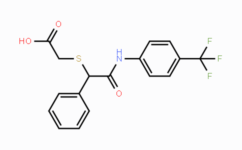 CAS No. 339108-89-3, 2-({2-Oxo-1-phenyl-2-[4-(trifluoromethyl)anilino]ethyl}sulfanyl)acetic acid