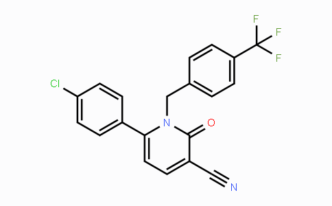 CAS No. 339109-58-9, 6-(4-Chlorophenyl)-2-oxo-1-[4-(trifluoromethyl)benzyl]-1,2-dihydro-3-pyridinecarbonitrile