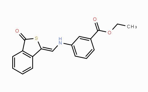 CAS No. 339114-59-9, Ethyl 3-({[3-oxo-2-benzothiophen-1(3H)-yliden]methyl}amino)benzenecarboxylate