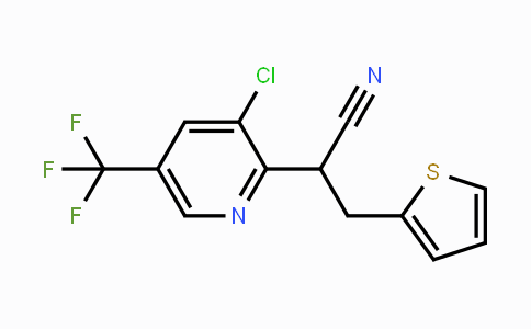CAS No. 400089-35-2, 2-[3-Chloro-5-(trifluoromethyl)-2-pyridinyl]-3-(2-thienyl)propanenitrile