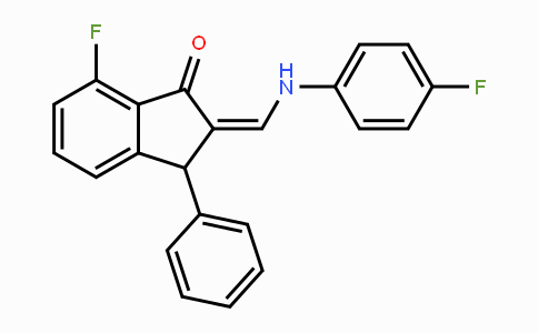 CAS No. 339115-72-9, 7-Fluoro-2-[(4-fluoroanilino)methylene]-3-phenyl-1-indanone