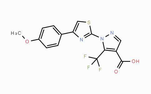 CAS No. 321848-16-2, 1-[4-(4-Methoxyphenyl)-1,3-thiazol-2-yl]-5-(trifluoromethyl)-1H-pyrazole-4-carboxylic acid