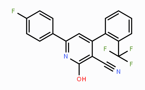 CAS No. 478261-49-3, 6-(4-Fluorophenyl)-2-hydroxy-4-[2-(trifluoromethyl)phenyl]nicotinonitrile