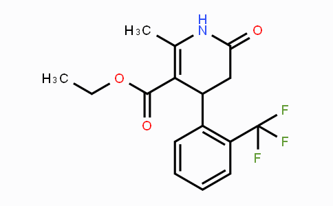 CAS No. 478261-52-8, Ethyl 2-methyl-6-oxo-4-[2-(trifluoromethyl)phenyl]-1,4,5,6-tetrahydro-3-pyridinecarboxylate