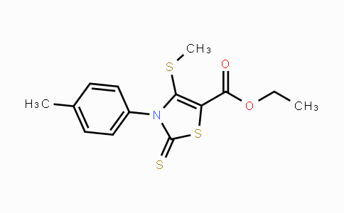CAS No. 478261-54-0, Ethyl 3-(4-methylphenyl)-4-(methylsulfanyl)-2-thioxo-2,3-dihydro-1,3-thiazole-5-carboxylate