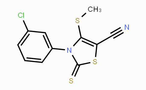 CAS No. 478261-55-1, 3-(3-Chlorophenyl)-4-(methylsulfanyl)-2-thioxo-2,3-dihydro-1,3-thiazole-5-carbonitrile