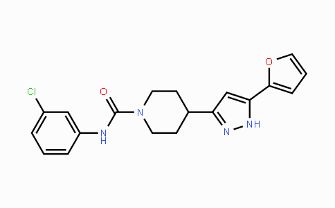 CAS No. 321848-32-2, N-(3-Chlorophenyl)-4-[5-(2-furyl)-1H-pyrazol-3-yl]tetrahydro-1(2H)-pyridinecarboxamide