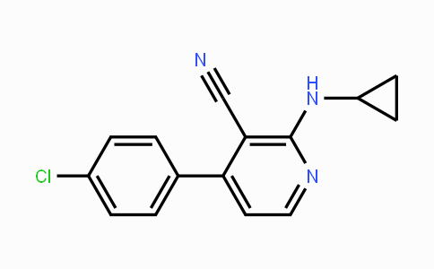 CAS No. 478245-77-1, 4-(4-Chlorophenyl)-2-(cyclopropylamino)nicotinonitrile