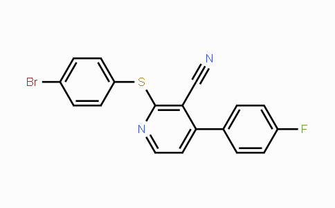 CAS No. 478245-90-8, 2-[(4-Bromophenyl)sulfanyl]-4-(4-fluorophenyl)nicotinonitrile
