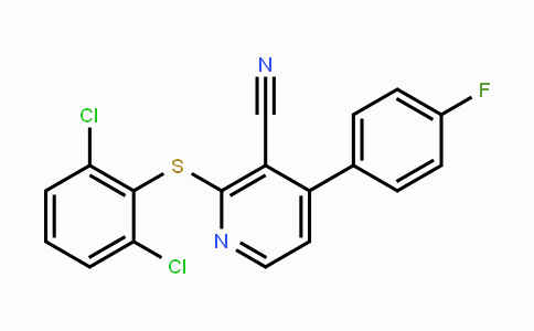 CAS No. 478245-91-9, 2-[(2,6-Dichlorophenyl)sulfanyl]-4-(4-fluorophenyl)nicotinonitrile