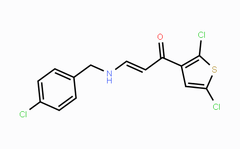 CAS No. 478245-96-4, (E)-3-[(4-Chlorobenzyl)amino]-1-(2,5-dichloro-3-thienyl)-2-propen-1-one