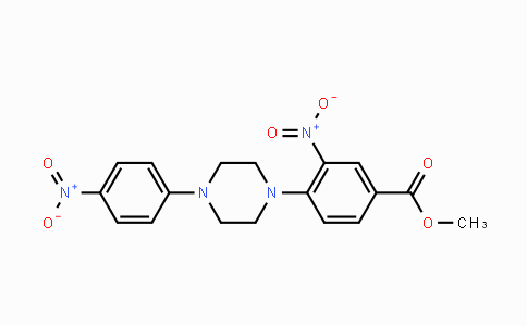 CAS No. 478246-31-0, Methyl 3-nitro-4-[4-(4-nitrophenyl)piperazino]benzenecarboxylate