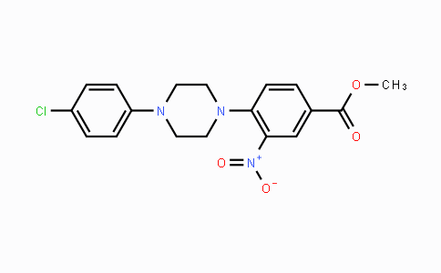 CAS No. 478246-43-4, Methyl 4-[4-(4-chlorophenyl)piperazino]-3-nitrobenzenecarboxylate