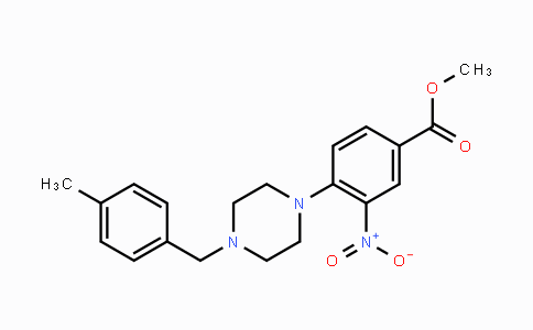 CAS No. 478246-63-8, Methyl 4-[4-(4-methylbenzyl)piperazino]-3-nitrobenzenecarboxylate