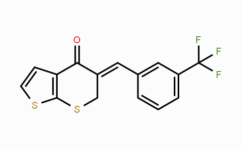 CAS No. 478246-98-9, 5-{(Z)-[3-(Trifluoromethyl)phenyl]methylidene}-4H-thieno[2,3-b]thiopyran-4(6H)-one