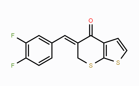 CAS No. 1164519-74-7, 5-[(Z)-(3,4-Difluorophenyl)methylidene]-4H-thieno[2,3-b]thiopyran-4(6H)-one