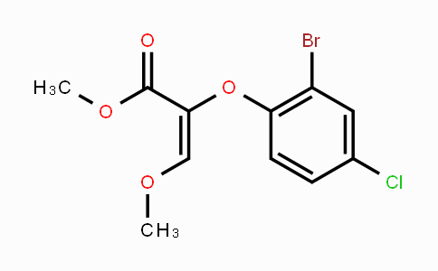 CAS No. 866143-75-1, Methyl (E)-2-(2-bromo-4-chlorophenoxy)-3-methoxy-2-propenoate