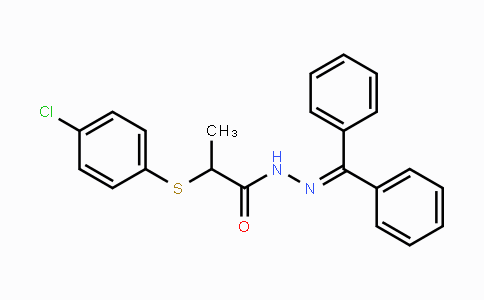 CAS No. 478247-06-2, 2-[(4-Chlorophenyl)sulfanyl]-N'-(diphenylmethylene)propanohydrazide