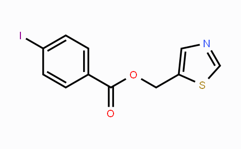 CAS No. 338981-71-8, 1,3-Thiazol-5-ylmethyl 4-iodobenzenecarboxylate