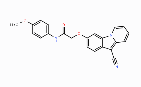 CAS No. 478247-99-3, 2-[(10-Cyanopyrido[1,2-a]indol-3-yl)oxy]-N-(4-methoxyphenyl)acetamide