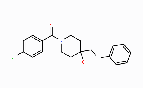 CAS No. 478248-09-8, (4-Chlorophenyl){4-hydroxy-4-[(phenylsulfanyl)methyl]piperidino}methanone