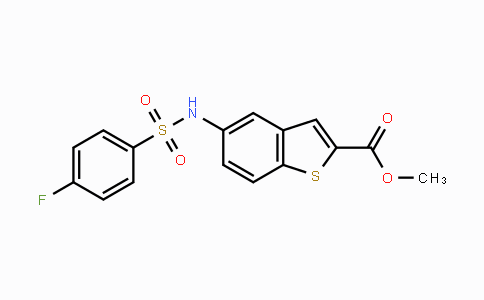 CAS No. 478248-44-1, Methyl 5-{[(4-fluorophenyl)sulfonyl]amino}-1-benzothiophene-2-carboxylate