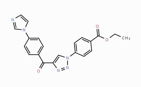 CAS No. 478248-78-1, Ethyl 4-{4-[4-(1H-imidazol-1-yl)benzoyl]-1H-1,2,3-triazol-1-yl}benzenecarboxylate
